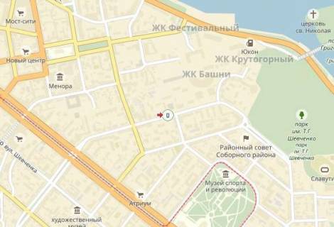 Ситилайт  в Днепр (Днепропетровск) вул. Володимира Вернадського (Дзержинського), 16 схема