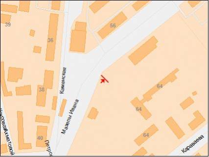 Билборд A в Днепр (Днепропетровск), 6х3  пр.Івана Мазепи, маг.АТБ, навпроти маг.ПІК, базар, до центру схема