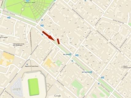 Билборд  в Днепр (Днепропетровск) вул. Святослава Хороброго (Чкалова) – вул. Ушинського схема