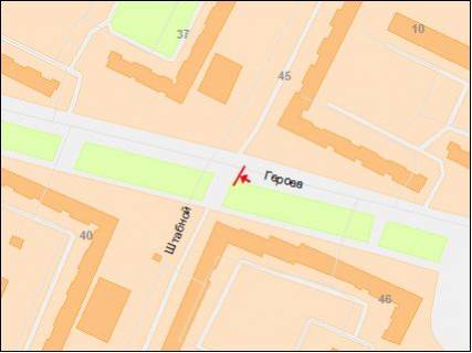Билборд  в Днепр (Днепропетровск) пр.Героїв, 46 схема
