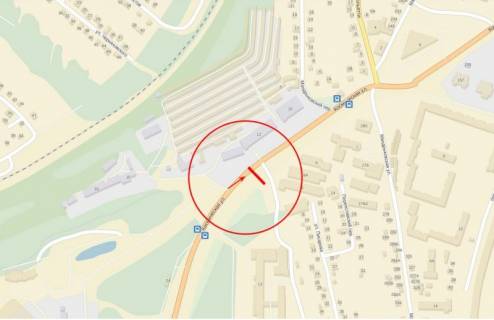 Билборд A в Днепр (Днепропетровск), 6х3  вул.Космічна, Дитяча лікарня схема