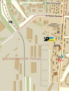 Білборд, Бігборд (Борд)   у Дніпро (Дніпропетровськ) вул. Богдана Хмельницького (Героїв Сталінграда), 130 схема