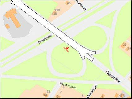 Билборд B в Днепр (Днепропетровск), 6х3  Донецьке шосе – вул.Передова схема
