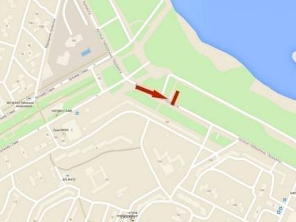 Билборд B в Днепр (Днепропетровск), 6х3  вул. Набережна Перемоги, 130 схема