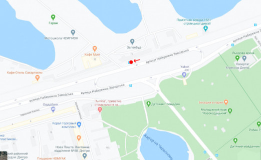 Non-Standard A in Dnipro (Dnipropetrovsk) Вул.Набережна Заводська, навпроти буд.80 scheme