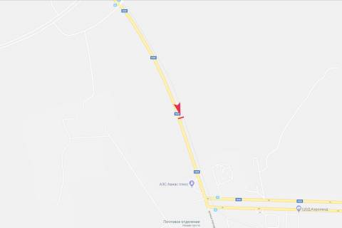 Билборд  в Днепр (Днепропетровск) вул. Аеропортівська, 200 м до повороту в аеропорт схема