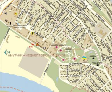 Билборд  в Днепр (Днепропетровск) пр.Мануйловский, 11 схема