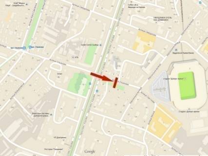 Билборд A в Днепр (Днепропетровск), 6х3  вул.Улянівська (Ульянова) – стадіон "Днепр-Арена" схема