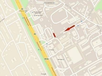 Билборд A в Днепр (Днепропетровск), 6х3  вул.Космічна – Запорізьке шосе схема