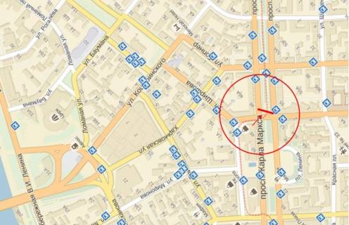 Scrolller, Scroll A in Dnipro (Dnipropetrovsk), 4х3  av.D.Avornic'kogo - st.M.Grusevs'kogo - 174262 scheme