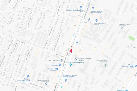 Билборд A в Днепр (Днепропетровск), 5,9х2,9  пр. Олександра Поля (Кірова), 109, напрямок руху вниз схема