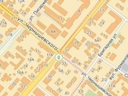 Сiтiлайт  у Дніпро (Дніпропетровськ) пр.Науки (Гагаріна), 33, перехрестя з Архітектора Олега Петрова вул. (Чернишевського) схема