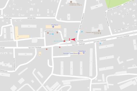 Билборд A в Днепр (Днепропетровск), 6х3  вул.Панаса Мирного – пр.Свободи, (Перехрестя) схема