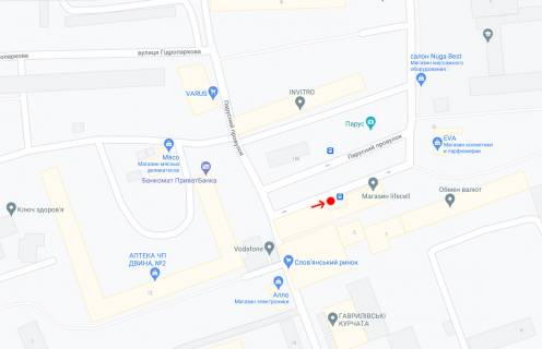 Нестандарт A в Днепр (Днепропетровск), 0,80х1,91  пров. Парусний, біля буд.7Б, ж/м Парус схема