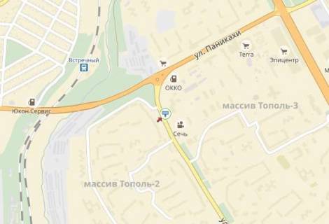 Billboard A in Dnipro (Dnipropetrovsk), 6х3  st.Panikahi, 53, bila kinoteatru "Sic", z centru scheme