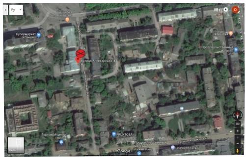 Білборд, Бігборд (Борд)  A у Ромнах, 3х6  Аптекарская,2 схема