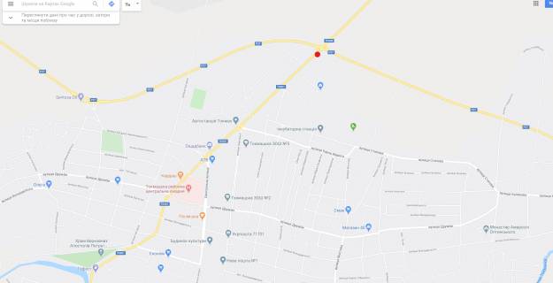 Билборд A в Токмаке, 6х3  Виезд с города Токмак стр А схема