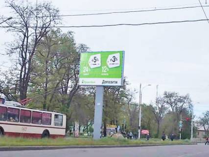 Бэклайт B в Запорожье, 4x3  Космічна вул.,21( ринок "Південний", магазин "АТБ") в центр до проспект Соборний (проспект Леніна) фото 1