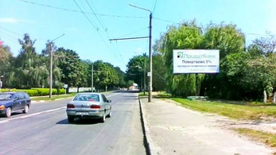 Билборд A в Луцке Владимирская ул., 69 остановка.Направление в центр фото 1