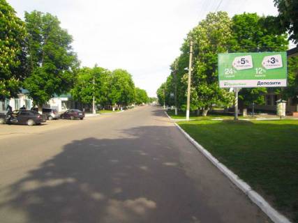 Билборд A в Пирятине Соборна ул.,49 (ресторан "Удай", "ПриватБанк") фото 1
