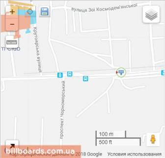 Билборд A в Одессе Деталізація схема