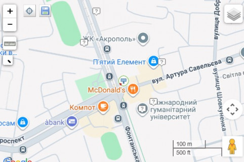 Билборд A в Одессе Щит схема
