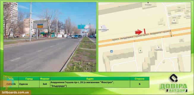 Билборд B в Одессе Деталізація фото 1