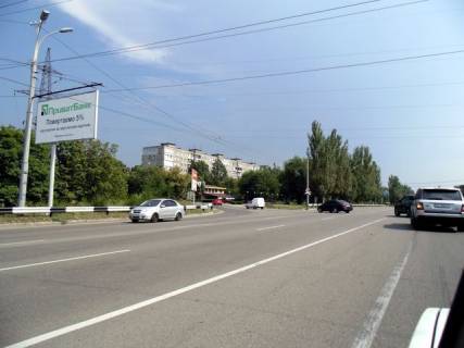 Билборд B в Днепр (Днепропетровск) Запорожское шоссе - Труда пр., в сторону Космической ул., ж/м "Тополь" фото 1