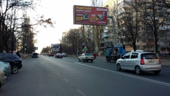 Билборд A в Одессе Вильямса ул., 68 - 350 м. до Сім’ї Глодан вул. (Ільфа і Петрова). (магазин "Сильпо") фото 1