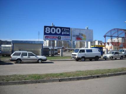 Билборд A в Черкассах, 6x3  Якубовського вул., Авторинок (правий) (300 м.до "Comfy") фото 1