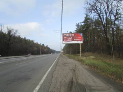 Билборд A в Киеве, 6x3  Міська вулиця, 700 метрів до перехрестя з Гостомельським шосе схема