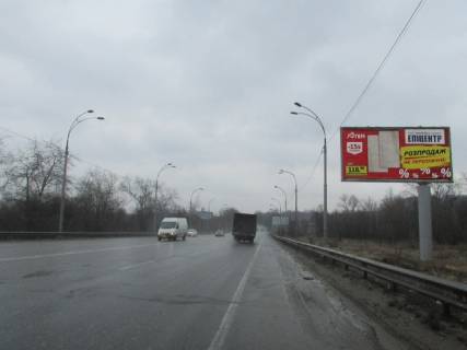 Билборд A в Киеве, 6x3  Академіка Заболотного, (300 метрів від розподілювача в напрямку  Столичного шосе) схема