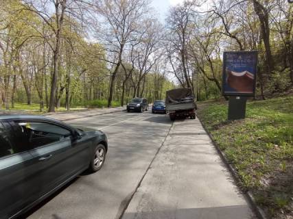 Сiтiлайт A у Києві, 1.2x1.8  Паркова дорога (парк Аскольдова могила),  400 метрів руху до алеї Героїв Крут схема