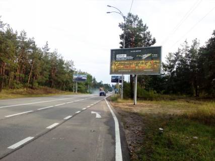 Призма A в Київських трасах, 6x3  Столичне шосе / заїзд до національного природного парку "Голосіївський", рух із Києва - 27489 схема
