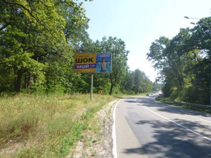 Билборд B в Львове, 3м x 6м  Мінське шосе (Р02), за 300 метрів до вул. Дніпроводська, рух до Києва, ліворуч схема