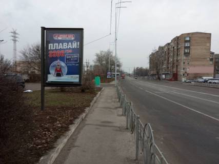Ситилайт B в Львове, 1.86м х1.27м  Набережно-Лугова, 8 / Оленівська ,(світлофор) АЗС "ВОГ" схема