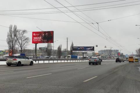 Video Billboard A in Kyiv, 6x3  Kil'ceva doroga / st. Tuluzi (rozpodiluvac), navproti "Borsagivs'kij rinok", ruh v napramku do prospektu Peremogi - 393317 scheme