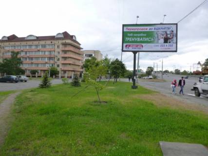 Білборд, Бігборд (Борд)  B у Львові, 3м x 6м  Тимошенка Маршала, 2к схема