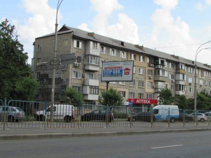 Билборд B в Львове, 3м x 6м  Воскресенський (Перова б-р) проспект, 30 схема