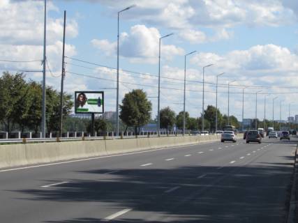 Скроллер B в Львове, 2,32м х 3,14м  Набережне шосе (3),(після 500 метрів від Паркового мосту по ходу до мосту Метро) - 484965 схема