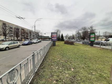Citylight B in Lviv, 1.86м х1.27м  Narodnogo Opolcenna,1 / Sevastopol's'ka plosa, rozpodiluvac  (livij) scheme