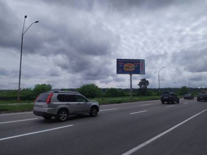 Billboard A in Kyiv, 6x3  Brovars'kij prospekt (rozpodiluvac), ruh v napramku Brovariv, pisla 500 metriv vid zup."Ptahofabrika" scheme