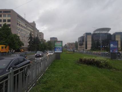 Ситилайт B в Львове, 1.86м х1.27м  Святослава Хороброго (Народного Ополчення/Севастопольська площа, розподілювач схема
