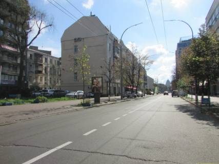 Ситилайт B в Львове, 1.86м х1.27м  Князів Острозьких (Московська) вул., 27 схема