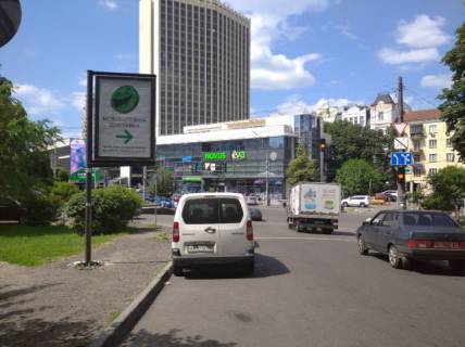 Сiтiлайт A у Києві, 1.2x1.8  вул. Рейтарська / пл. Львівська схема