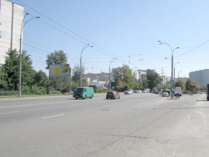 Билборд B в Львове, 3м x 6м  Правди проспект, 70-72 схема