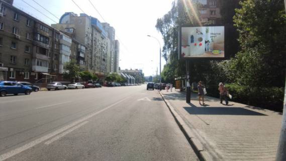 Видеоборд A в Киеве, 3.14x2.32  Антоновича вул. (Горького)., 162 (світлофор), 350 м. до ТЦ "Оушен Плаза" та ст. метро "Либідська" - 368451 схема