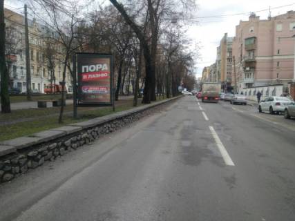 Ситилайт A в Киеве, 1.2x1.8  Нижній Вал, 49 бульварна частина схема