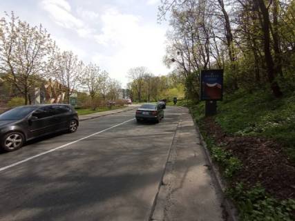 Сiтiлайт A у Києві, 1.2x1.8  Паркова дорога,  КВЦ "Парковий" (рух із центру) схема
