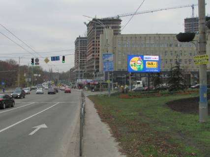 Видеоборд A у Києві, 6x3  Голосіївська площа , цент-на клумба, ст. м. "Голосіївська", рух з центру - 297760 схема